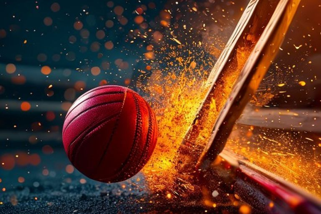 Mega cricket league trophy